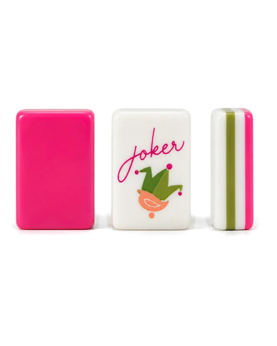 Fuchsia Ivory Mahjong Set