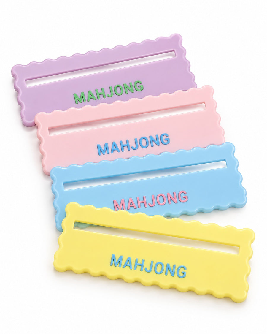 Line Finder Strips set of 4 – lavender, pink, light blue and yellow wavy-edge reading guides