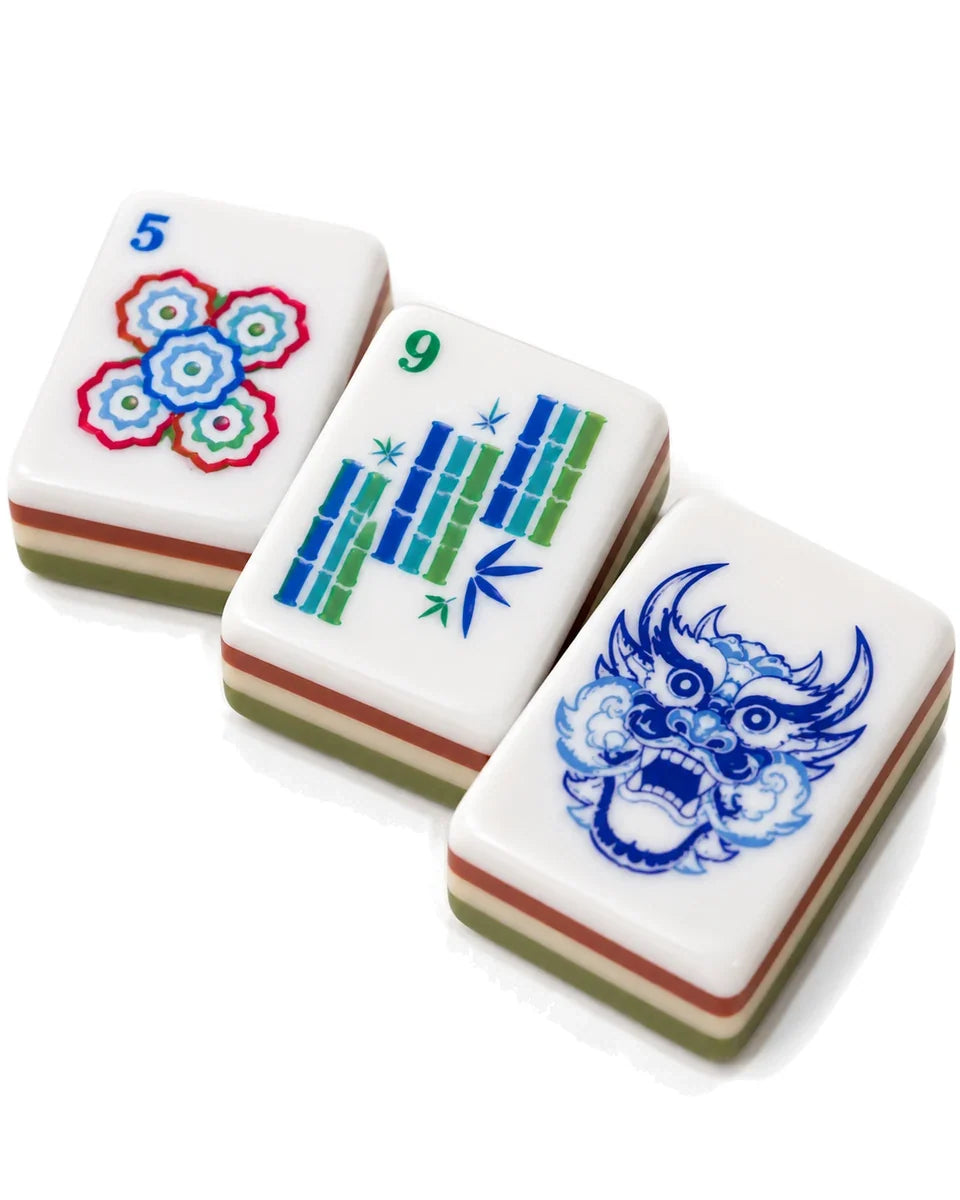 Olive & Porcelain Mahjong Set – photo 4