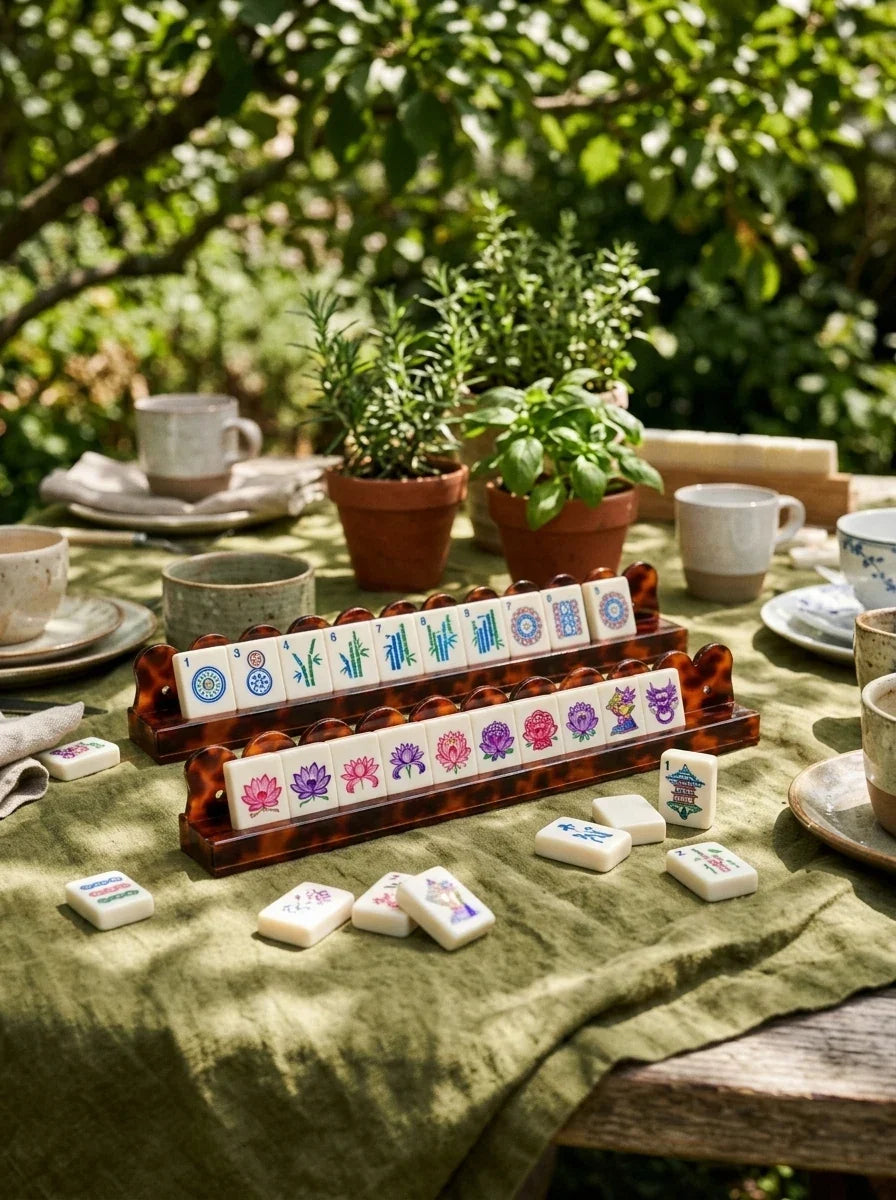 Olive & Porcelain Mahjong Set – photo 2