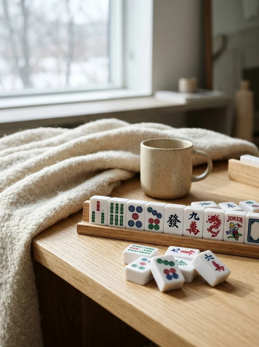 Classic White Mahjong Set – photo 2