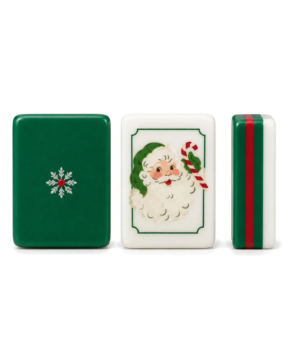 Evergreen Santa Mahjong Set