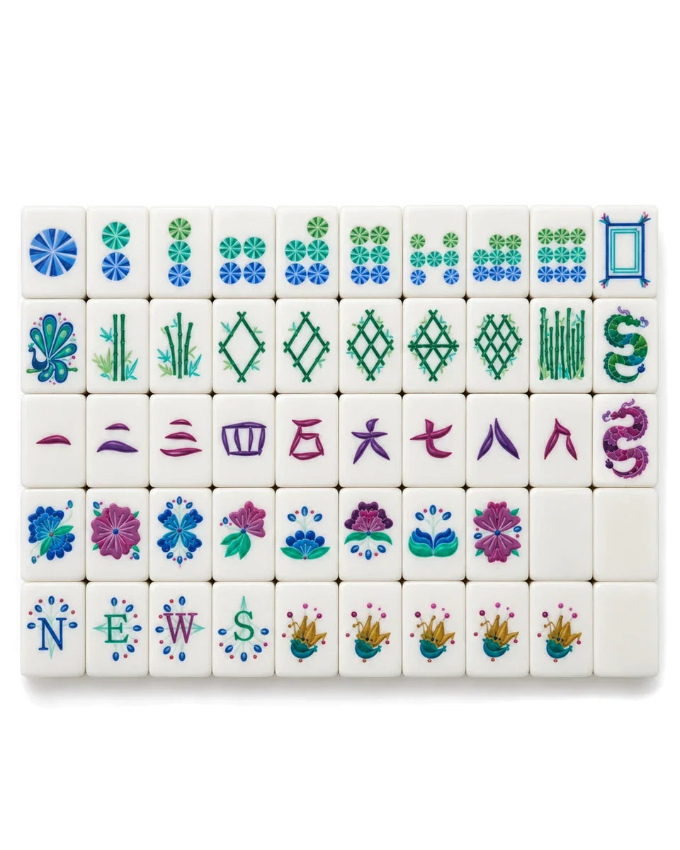 Peacock Teal Mahjong Set – photo 3