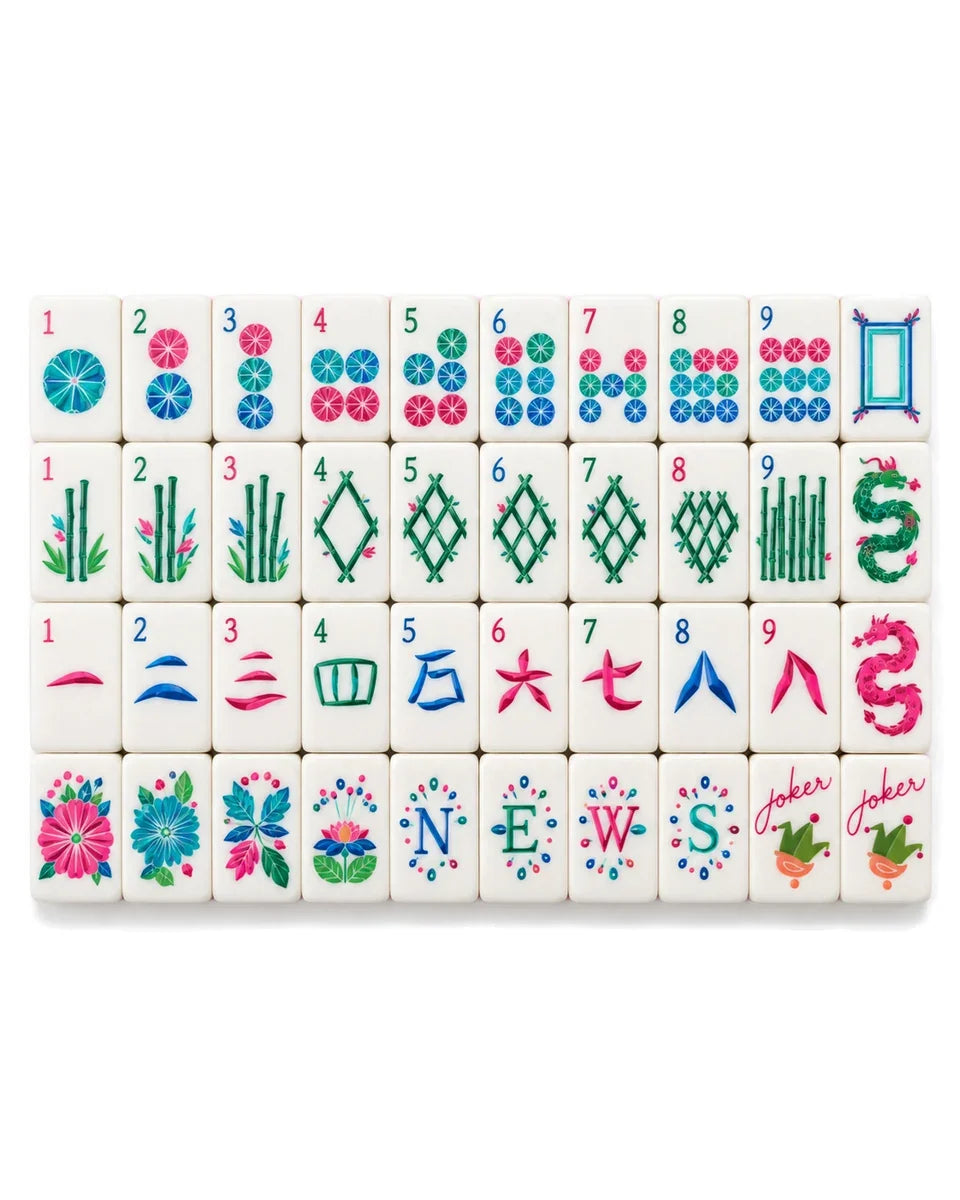 Fuchsia Ivory Mahjong Set – photo 3