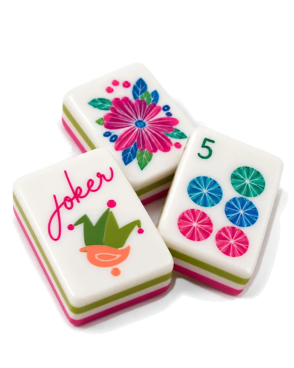 Fuchsia Ivory Mahjong Set – photo 4