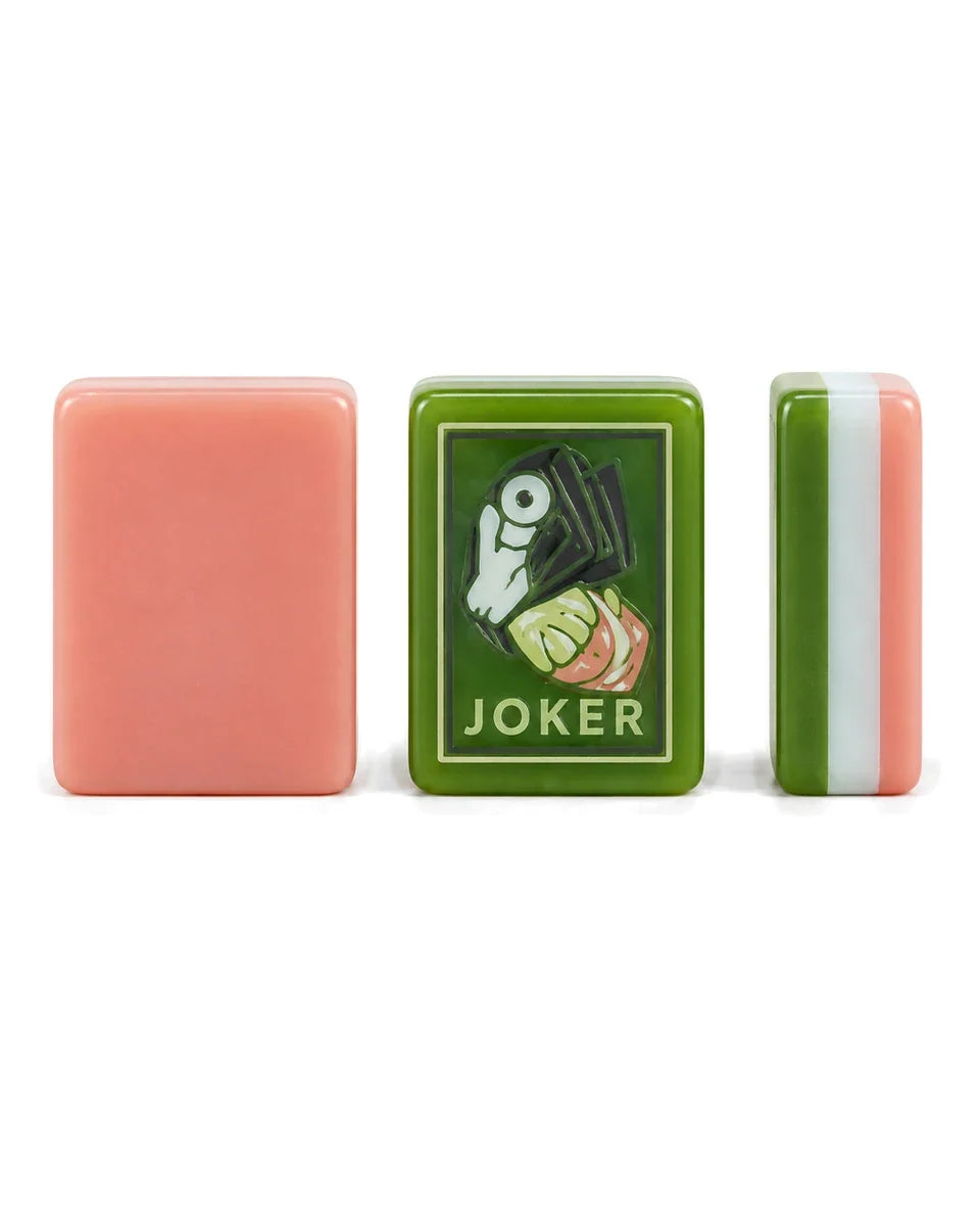 Coral & Jade Mahjong Set