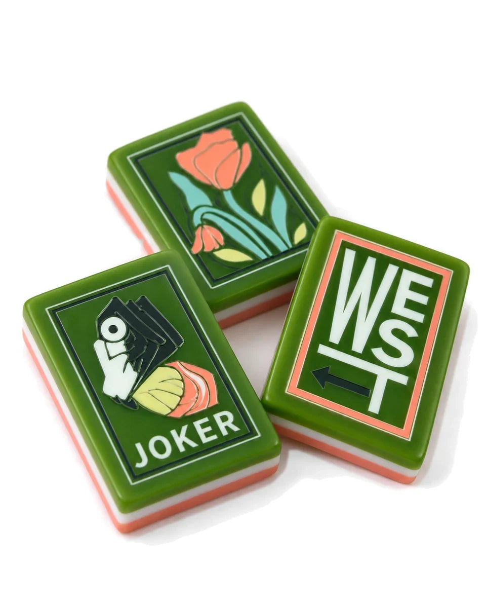 Coral & Jade Mahjong Set – photo 4