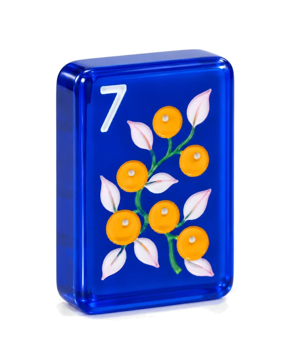 Cobalt Leaf Mahjong Set – photo 5